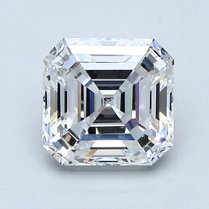 1 Carat Asscher - Natural Diamond - 1.3 - E - VS2 - VG - EX - VG - Diamonds By Rothschild