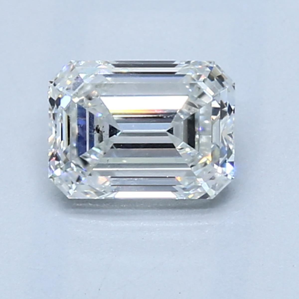 1 Carat Emerald - Natural Diamond - 1 - H - SI1 - EX - VG - Diamonds By Rothschild