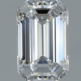 1 Carat EMERALD - Natural Diamond - 1.09 - E - VVS2 - VG - EX - EX - Diamonds By Rothschild