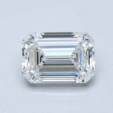 1 Carat Emerald - Natural Diamond - 1.21 - D - VVS2 - EX - EX - EX - Diamonds By Rothschild