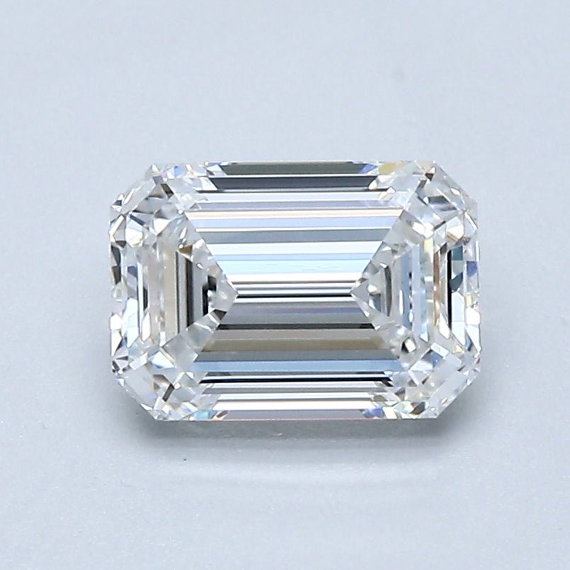 1 Carat Emerald - Natural Diamond - 1.21 - D - VVS2 - EX - EX - EX - Diamonds By Rothschild