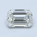 1 Carat EMERALD - Natural Diamond - 1.35 - H - SI2 - G - EX - EX - Diamonds By Rothschild