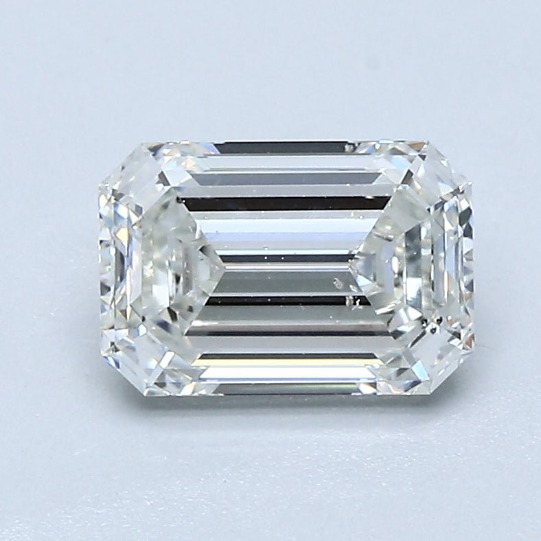 1 Carat EMERALD - Natural Diamond - 1.35 - H - SI2 - G - EX - EX - Diamonds By Rothschild