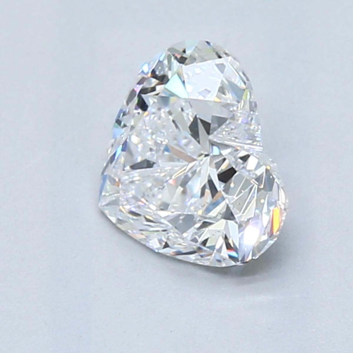 1 Carat Heart - Natural Diamond - 1.01 - D - SI1 - EX - VG - Diamonds By Rothschild