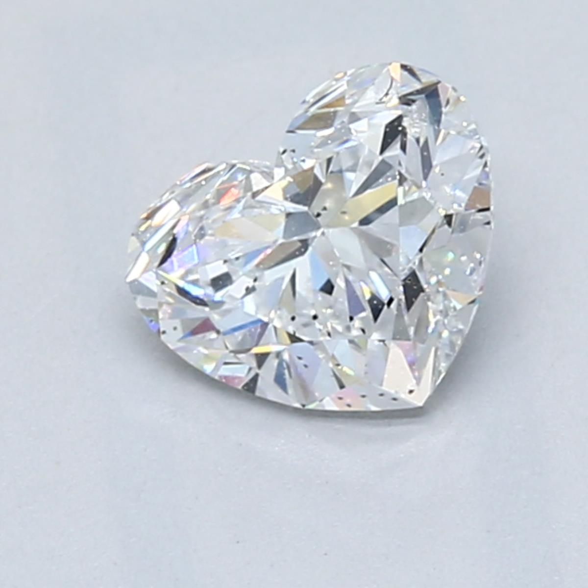 1 Carat HEART - Natural Diamond - 1.01 - D - SI2 - VG - VG - Diamonds By Rothschild