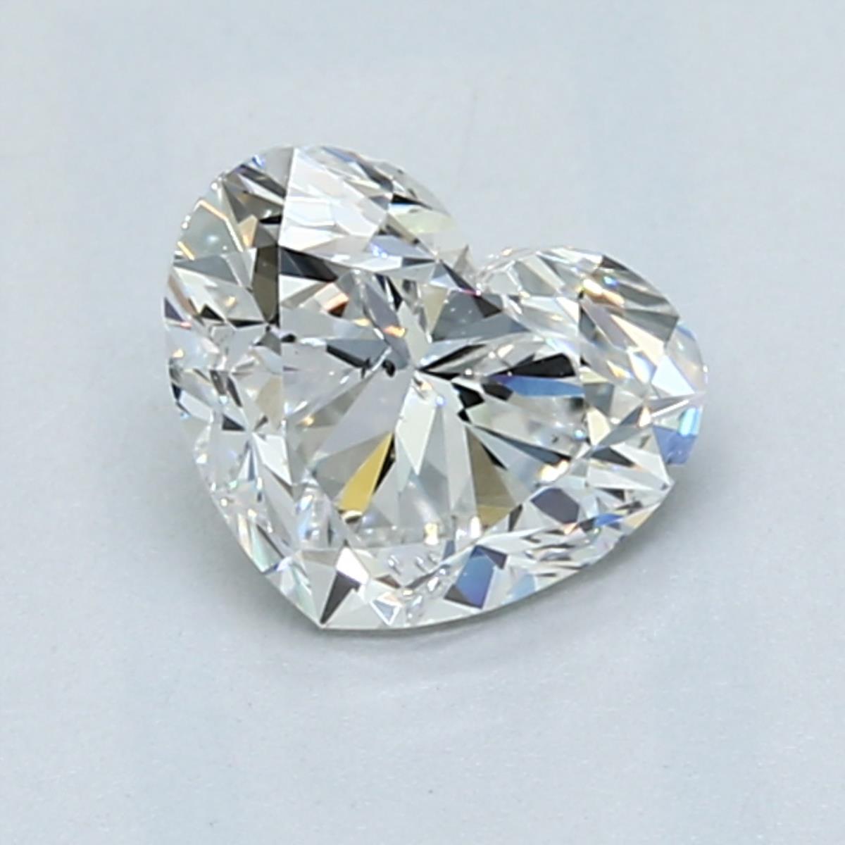 1 Carat Heart - Natural Diamond - 1.01 - F - SI2 - EX - VG - Diamonds By Rothschild