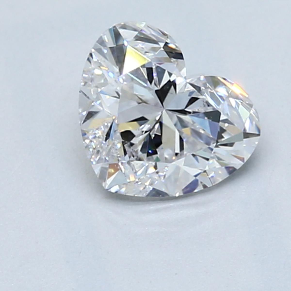 1 Carat Heart - Natural Diamond - 1.03 - D - SI1 - EX - VG - Diamonds By Rothschild