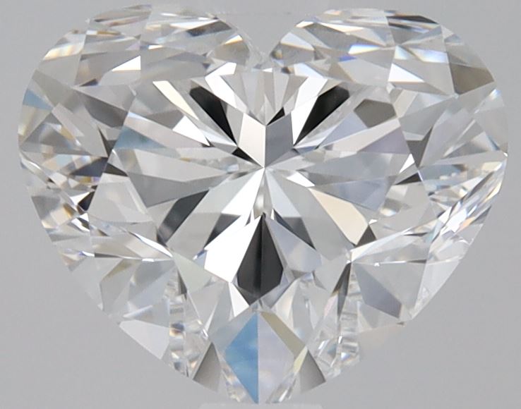 1 Carat Heart - Natural Diamond - 1.2 - D - Very Very Slightly Included - EX - EX - VG - Diamonds By Rothschild