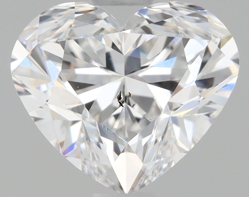 1 Carat Heart Shape Cut Natural Diamond - D SI1 - 0.9ct - EX Symmetry Grade - Diamonds By Rothschild