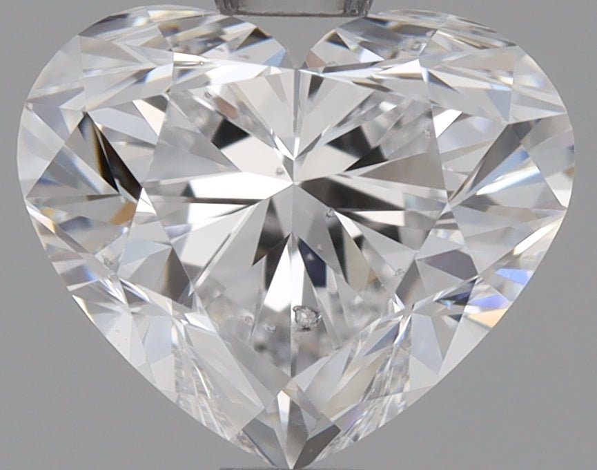1 Carat Heart Shape Cut Natural Diamond - D SI2 - 0.9ct - EX Symmetry Grade - Diamonds By Rothschild