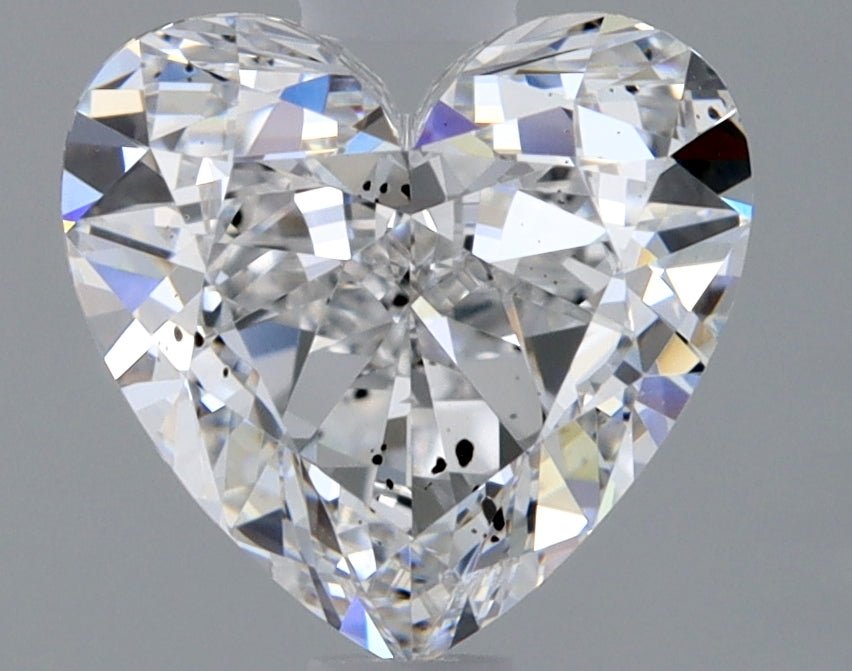 1 Carat Heart Shape Cut Natural Diamond - D SI2 - 1.01ct - EX Symmetry Grade - Diamonds By Rothschild