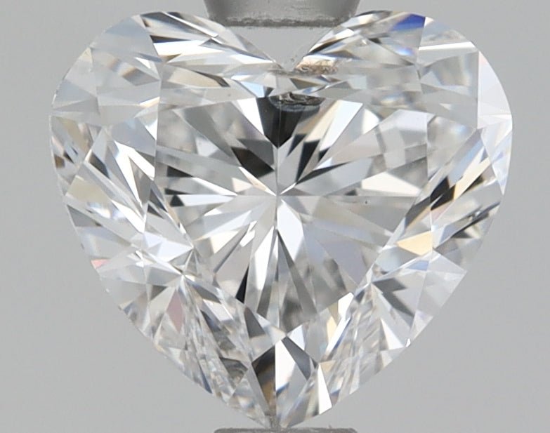 1 Carat Heart Shape Cut Natural Diamond - E SI2 - 0.91ct - EX Symmetry Grade - Diamonds By Rothschild