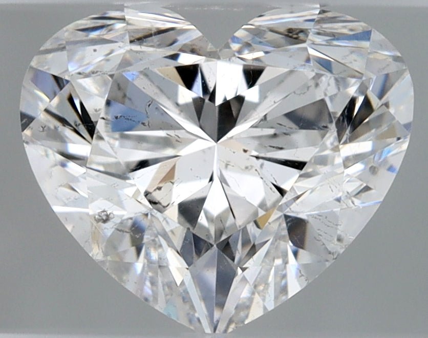 1 Carat Heart Shape Cut Natural Diamond - E SI2 - 0.91ct - EX Symmetry Grade - Diamonds By Rothschild