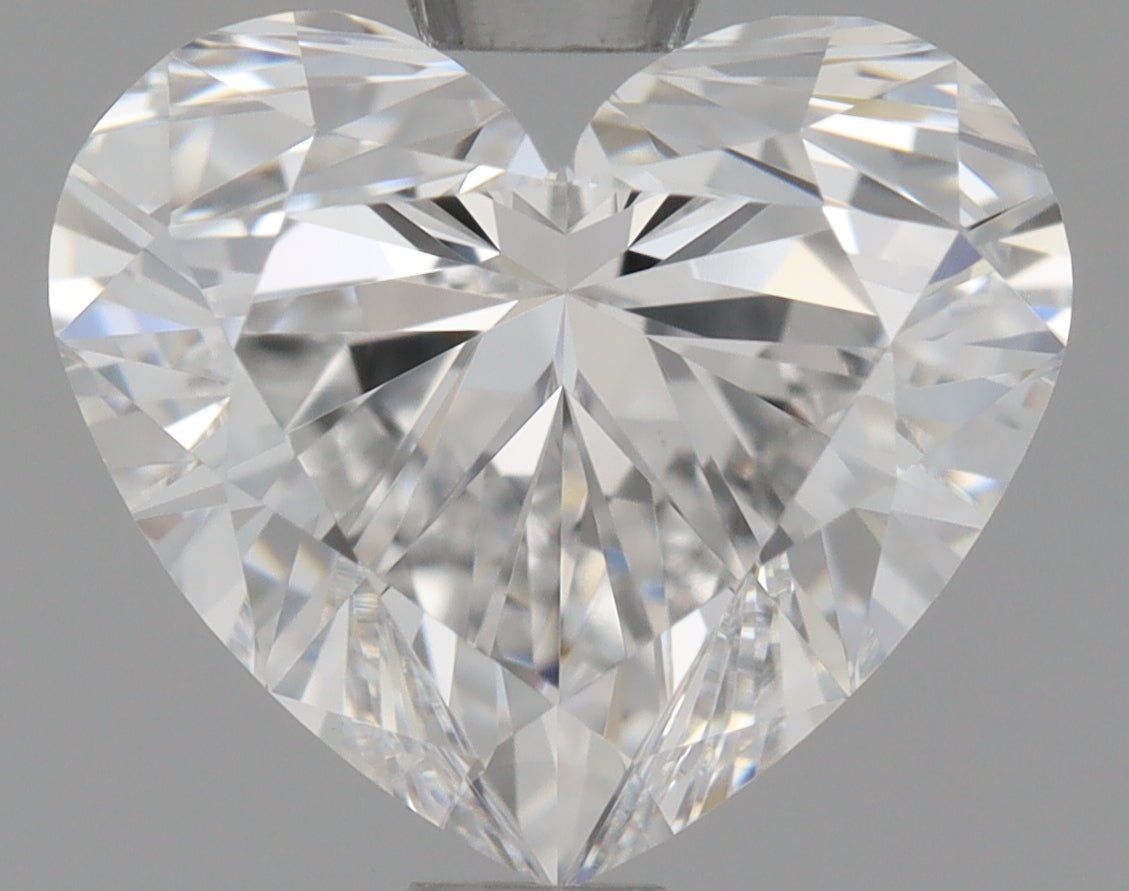 1 Carat Heart Shape Cut Natural Diamond - E VVS2 - 1.1ct - EX Symmetry Grade - Diamonds By Rothschild