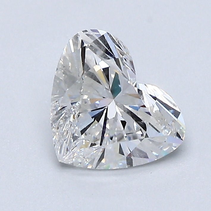 1 Carat Heart Shape Cut Natural Diamond - F SI2 - 1.0ct - EX Cut Grade - Diamonds By Rothschild