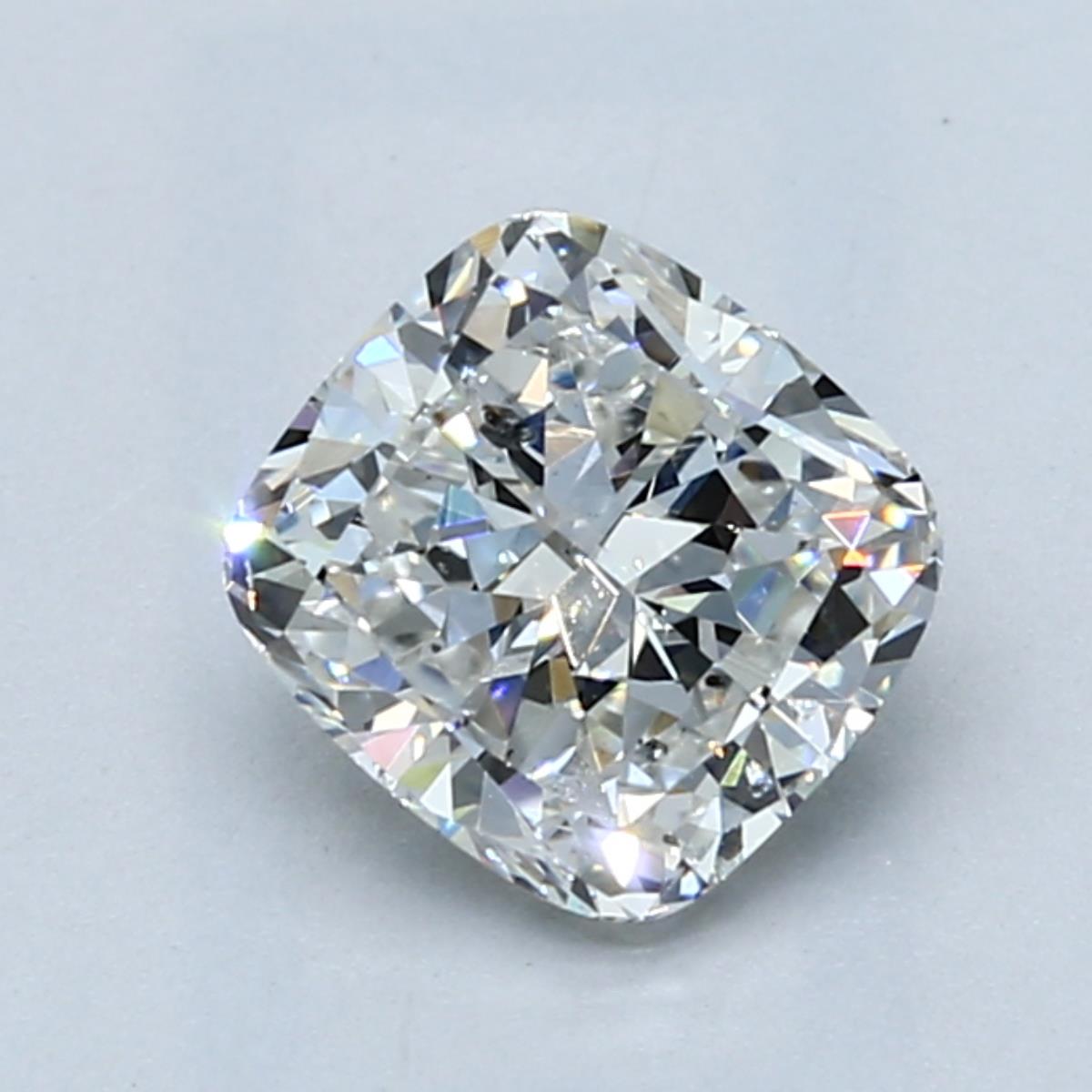 1.5 Carat Cushion Cut Natural Diamond - G SI2 - 1.5ct - EX Symmetry Grade