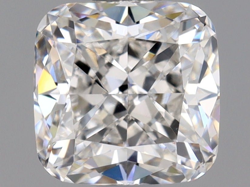 1 Carat Cushion Cut Natural Diamond - F VS1 - 1.01ct - EX Symmetry Grade