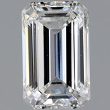 1 Carat Emerald Cut Natural Diamond - E VS1 - 0.9ct - VG Symmetry Grade