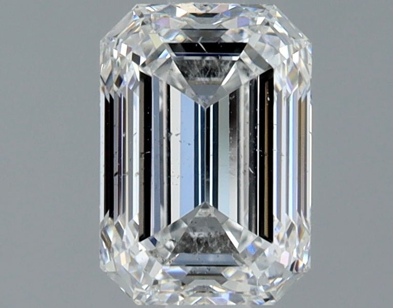 1 Carat Emerald Cut Natural Diamond - E SI1 - 1.01ct - EX Symmetry Grade