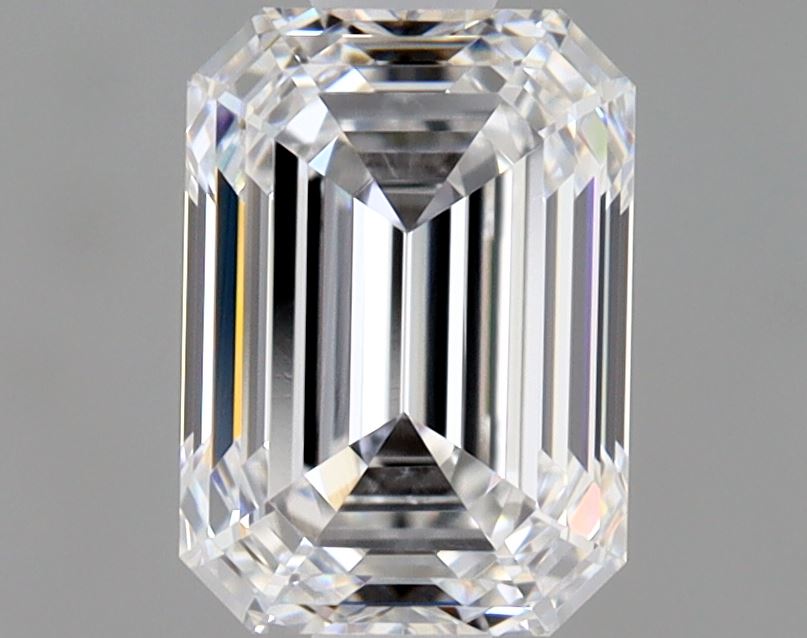 1 Carat Emerald Cut Natural Diamond - D VVS1 - 0.9ct - EX Symmetry Grade