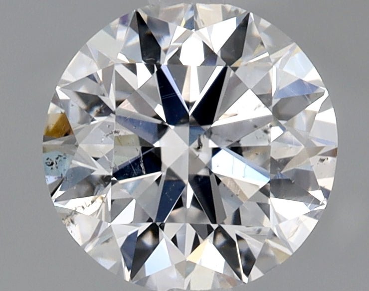 1 Carat Round Cut Natural Diamond - D SI2 - 1.0ct - EX Symmetry Grade