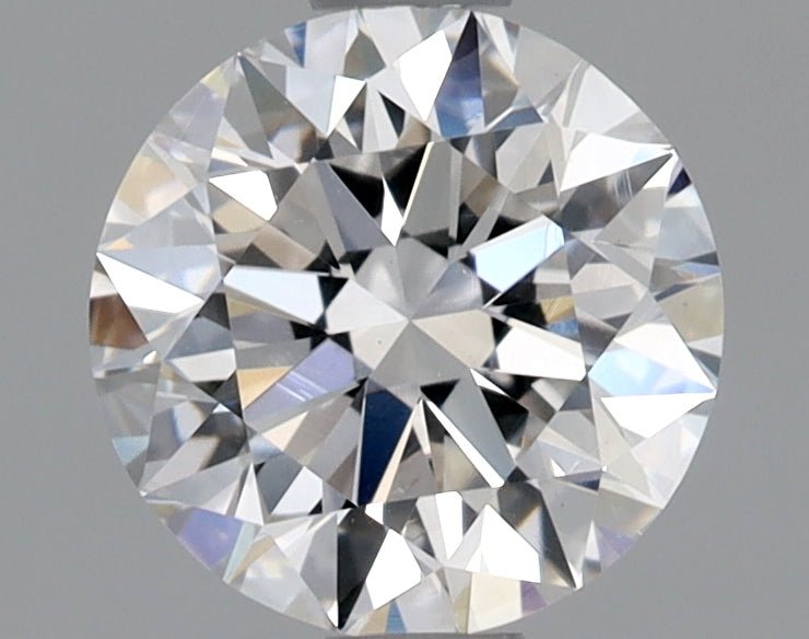 1 Carat Round Cut Natural Diamond - D SI1 - 1.02ct - EX Symmetry Grade