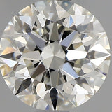 1 Carat Round Cut Natural Diamond - J VVS2 - 1.09ct - EX Symmetry Grade