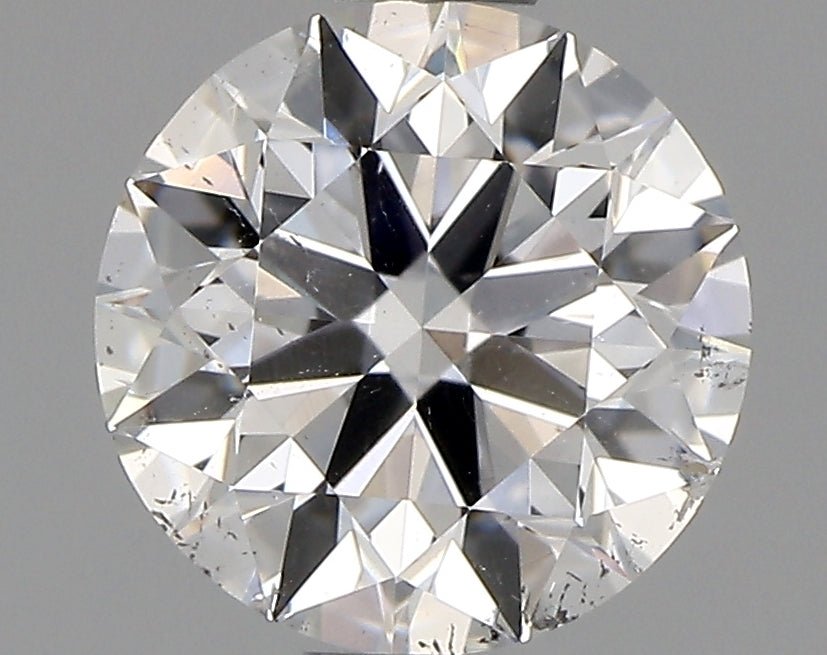 1 Carat Round Cut Natural Diamond - D SI2 - 1.0ct - EX Symmetry Grade