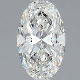 1 Carat Oval - Natural Diamond - 0.9 - F - SI1 - EX - VG - Diamonds By Rothschild