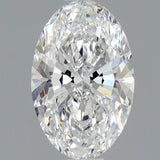 1 Carat Oval - Natural Diamond - 1 - E - SI1 - EX - EX - Diamonds By Rothschild