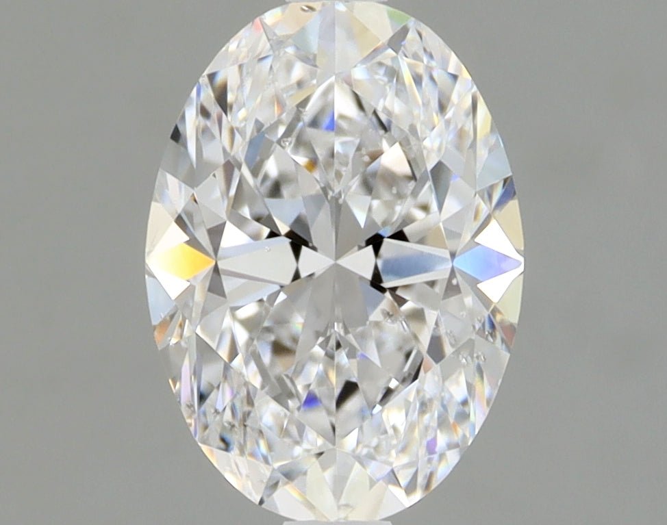 1 Carat Oval - Natural Diamond - 1.01 - D - SI2 - EX - EX - Diamonds By Rothschild