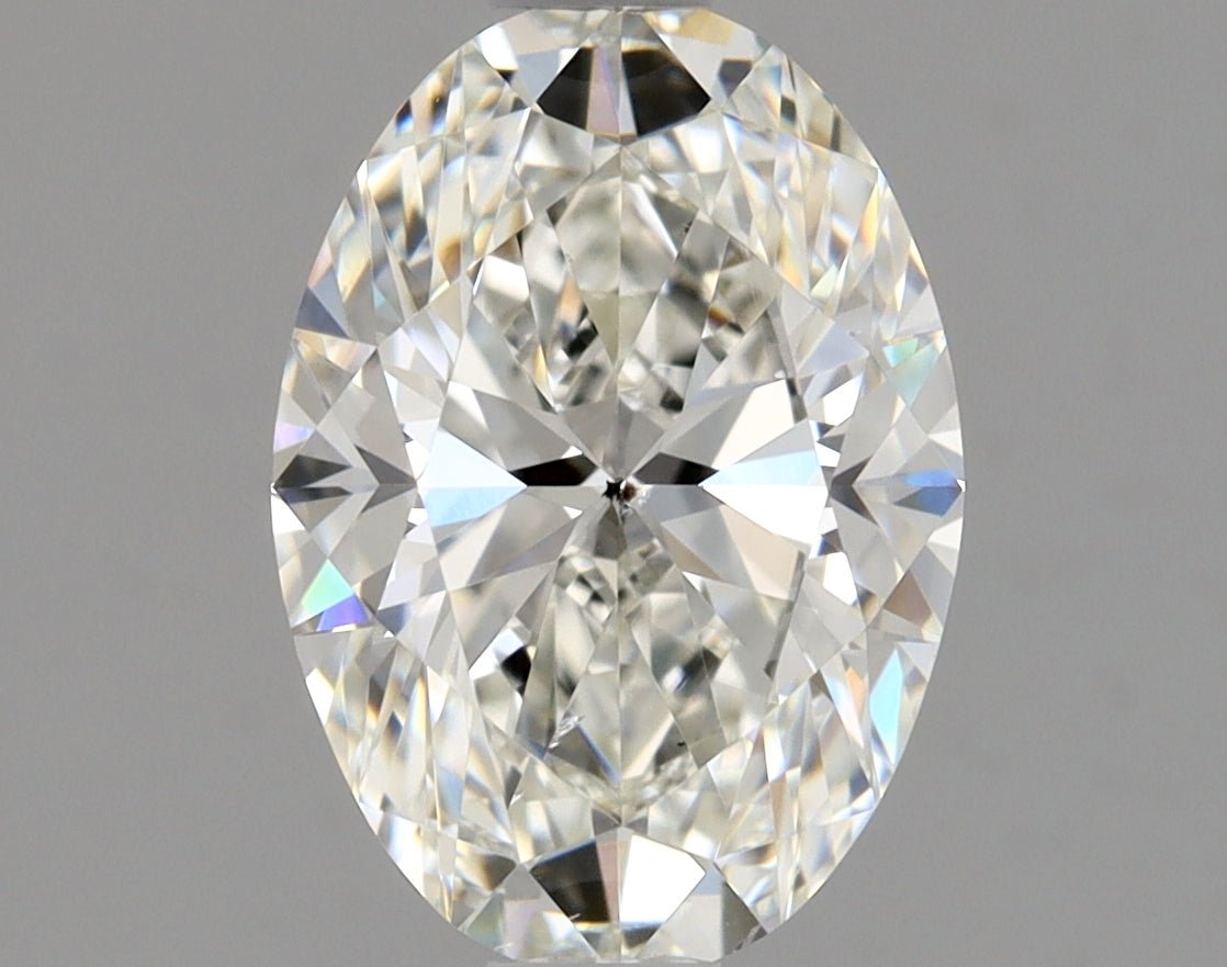 1 Carat Oval - Natural Diamond - 1.06 - H - SI2 - EX - EX - Diamonds By Rothschild