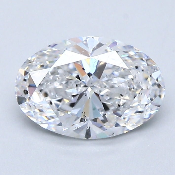 1 Carat OVAL - Natural Diamond - 1.2 - D - SI2 - VG - EX - VG - Diamonds By Rothschild