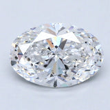 1 Carat Oval - Natural Diamond - 1.2 - D - Slightly Included - VG - EX - VG - Diamonds By Rothschild