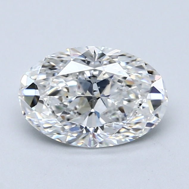 1 Carat Oval - Natural Diamond - 1.23 - E - SI1 - VG - EX - EX - Diamonds By Rothschild
