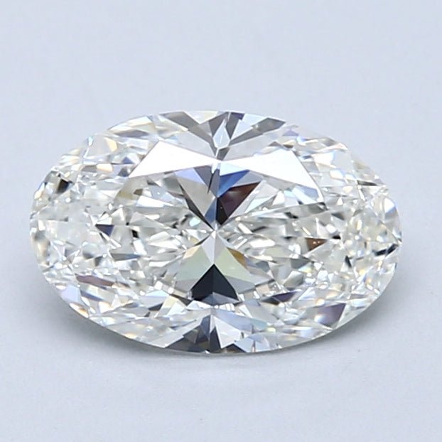 1 Carat Oval - Natural Diamond - 1.24 - H - SI2 - VG - EX - VG - Diamonds By Rothschild