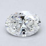 1 Carat Oval - Natural Diamond - 1.3 - F - Slightly Included - VG - EX - EX - Diamonds By Rothschild