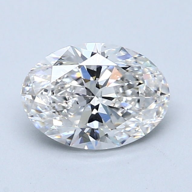 1 Carat Oval - Natural Diamond - 1.3 - G - SI1 - VG - EX - VG - Diamonds By Rothschild