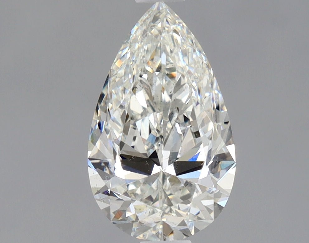 1 Carat Pear - Natural Diamond - 1 - H - SI1 - EX - VG - Diamonds By Rothschild