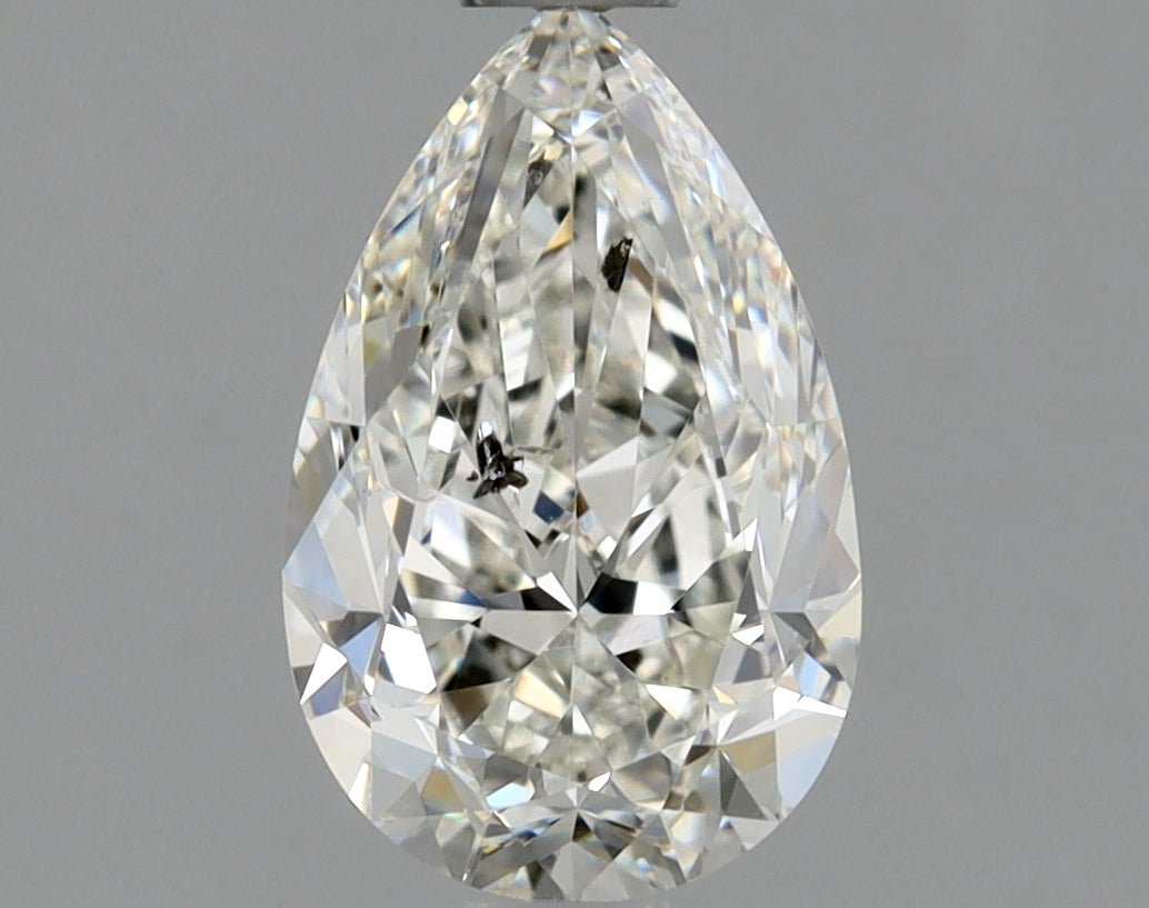 1 Carat Pear - Natural Diamond - 1.01 - H - SI2 - VG - VG - Diamonds By Rothschild