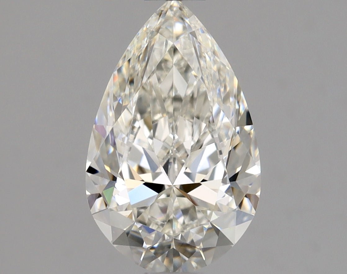 1 Carat Pear - Natural Diamond - 1.01 - H - VS2 - EX - VG - Diamonds By Rothschild