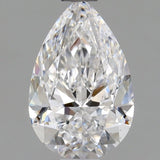 1 Carat Pear - Natural Diamond - 1.02 - D - SI1 - EX - EX - Diamonds By Rothschild