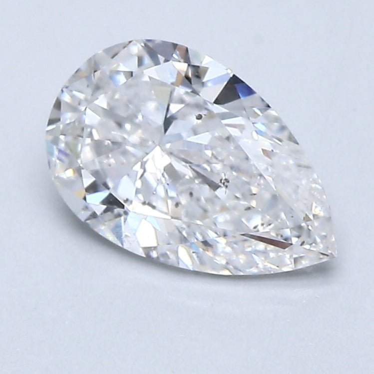 1 Carat Pear - Natural Diamond - 1.2 - E - Slightly Included - VG - EX - EX - Diamonds By Rothschild