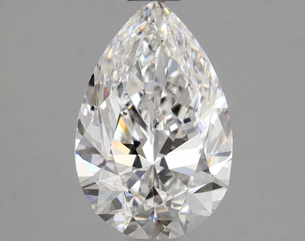 1 Carat Pear - Natural Diamond - 1.2 - E - VS1 - EX - VG - Diamonds By Rothschild