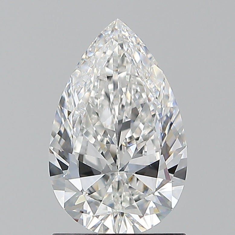 1 Carat Pear - Natural Diamond - 1.2 - F - VS2 - VG - EX - EX - Diamonds By Rothschild