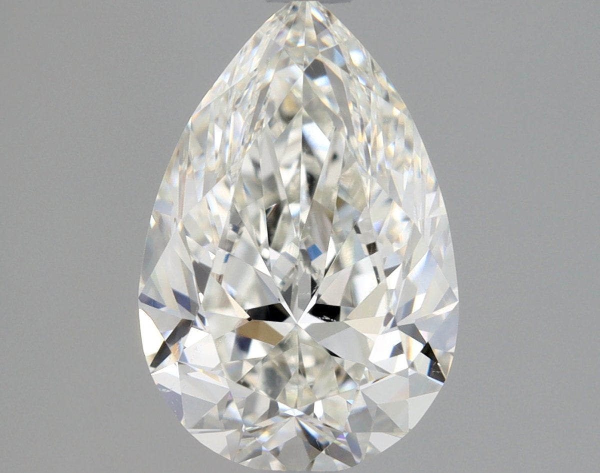 1 Carat PEAR - Natural Diamond - 1.3 - H - SI1 - EX - VG - Diamonds By Rothschild