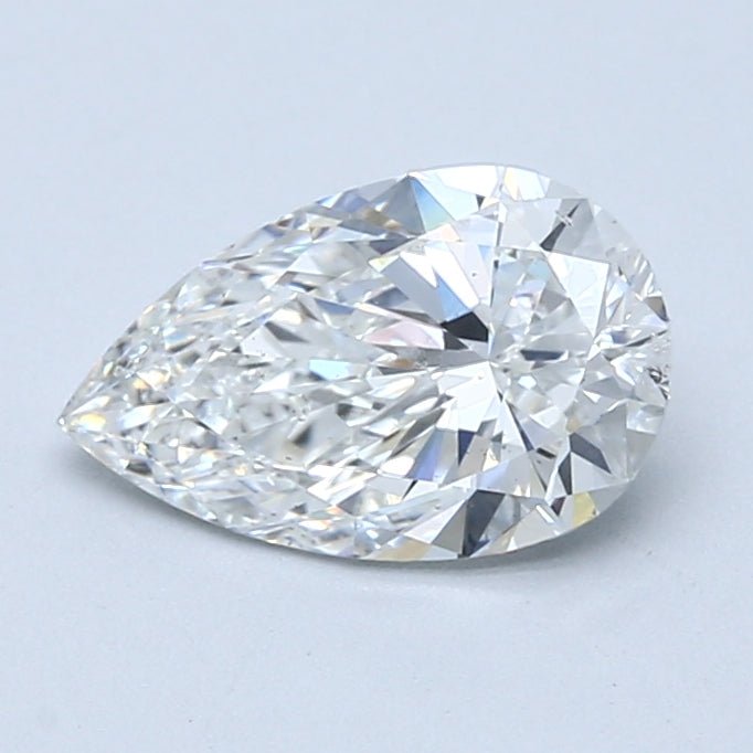 1 Carat Pear - Natural Diamond - 1.34 - G - SI2 - VG - EX - VG - Diamonds By Rothschild