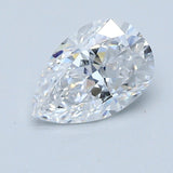 1 Carat Pear - Natural Diamond - 1.35 - D - VS2 - G - G - Diamonds By Rothschild