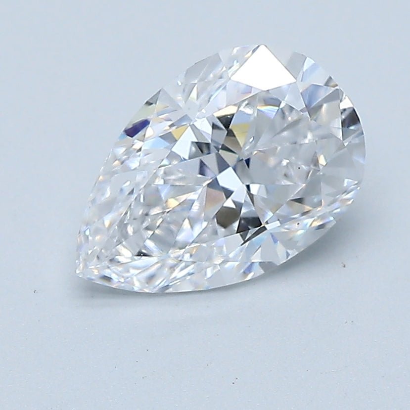 1 Carat Pear - Natural Diamond - 1.35 - D - VS2 - G - G - Diamonds By Rothschild