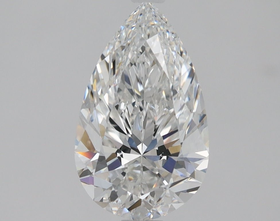 1 Carat Pear Shape Cut Natural Diamond - E IF - 1.0ct - VG Symmetry Grade - Diamonds By Rothschild